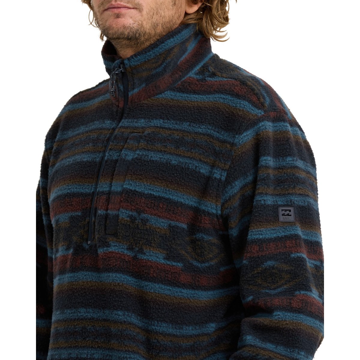 Polaire demi-zip col montant BOUNDARY bleu dark navy, BILLABONG