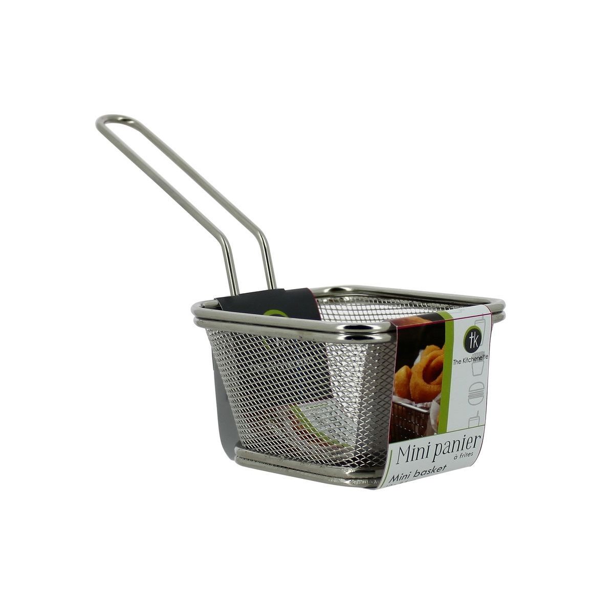 Mini panier à frites en acier inoxydable 10x8,5cm inox, NOVASTYL