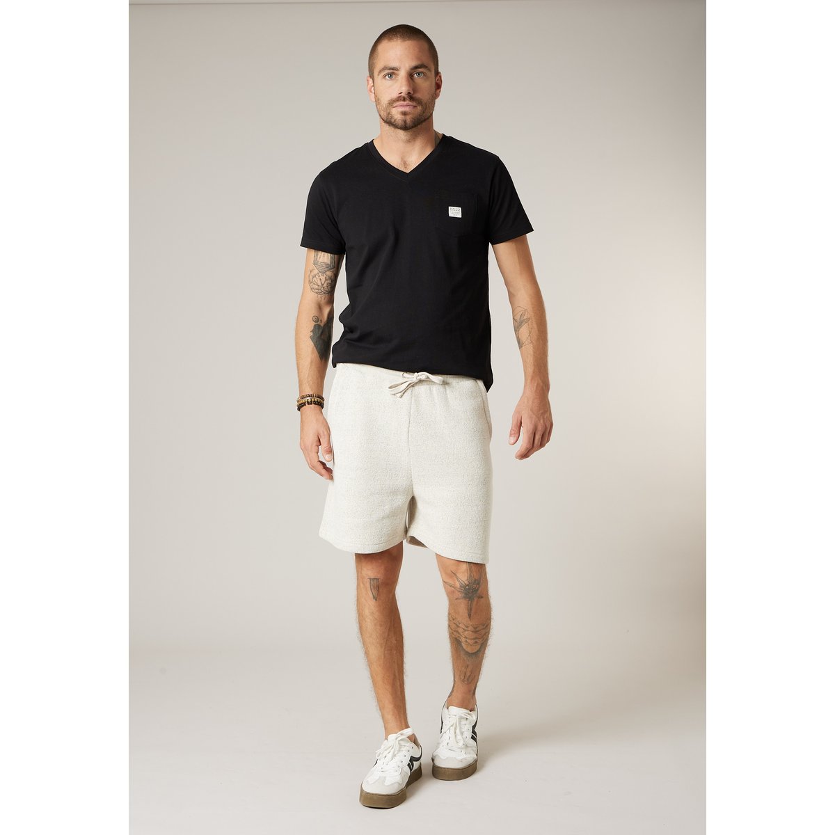 Short jogger homme en french terry DAPPER natural, DEELUXE