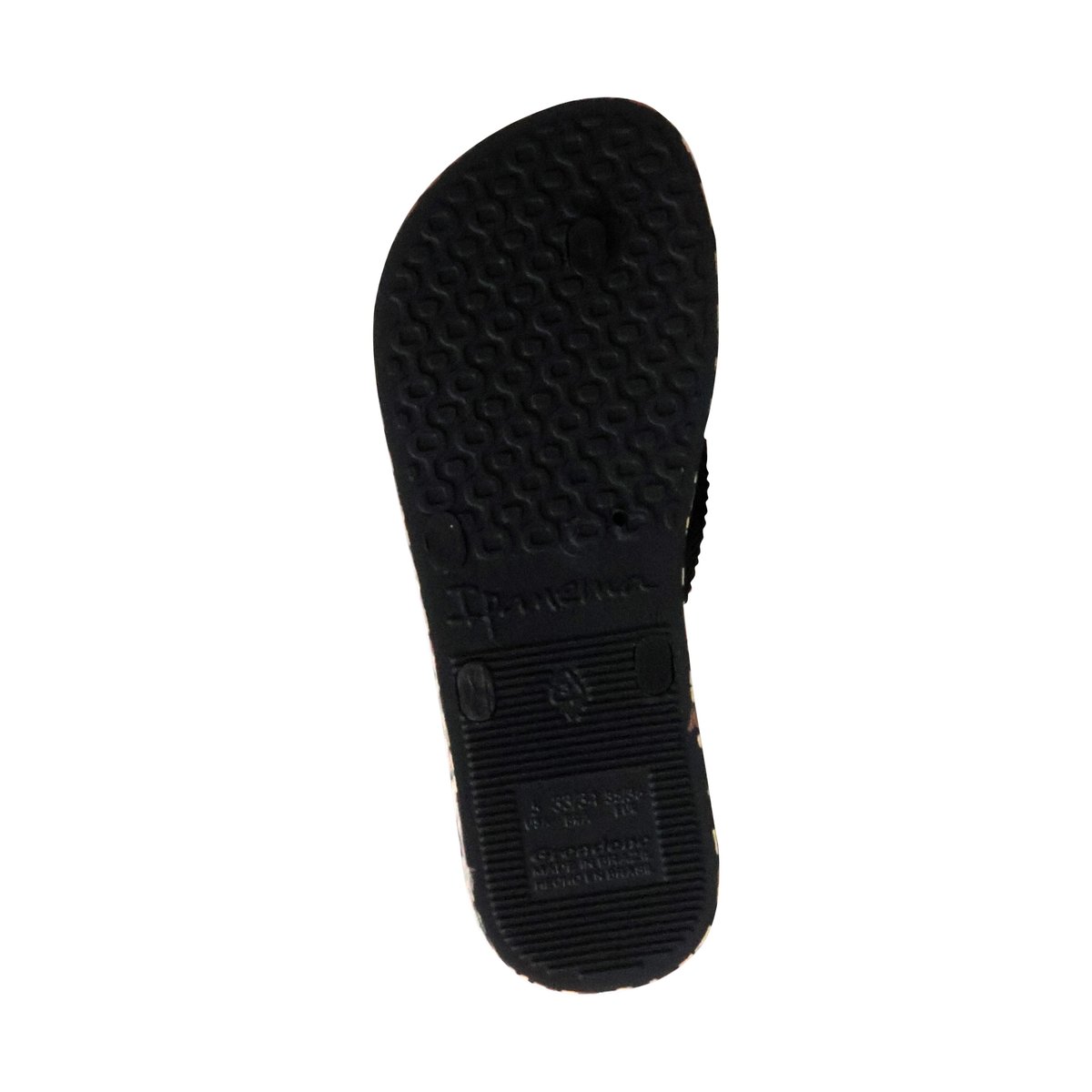 Tong Bossa Soft noir/jaune, IPANEMA