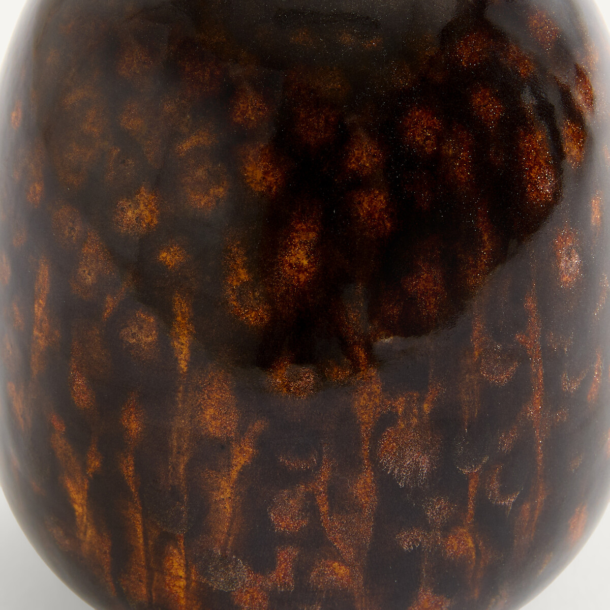 Vase décoratif soliflore en faïence, hauteur 11 cm, MODENE orange brûlée, AM.PM