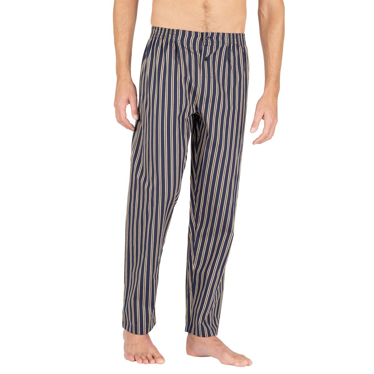 Pyjama col chemise rayé bleu marine, EMINENCE