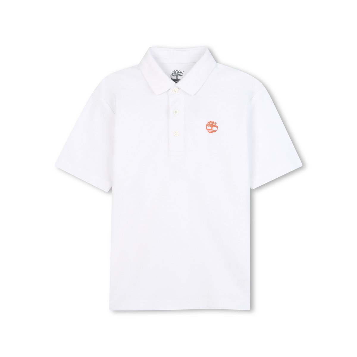 Polo en coton à manches courtes blanc, TIMBERLAND