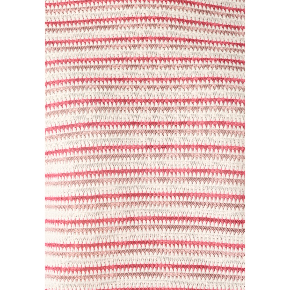 T-shirt maille jacquard rayée rose rayé, DAMART