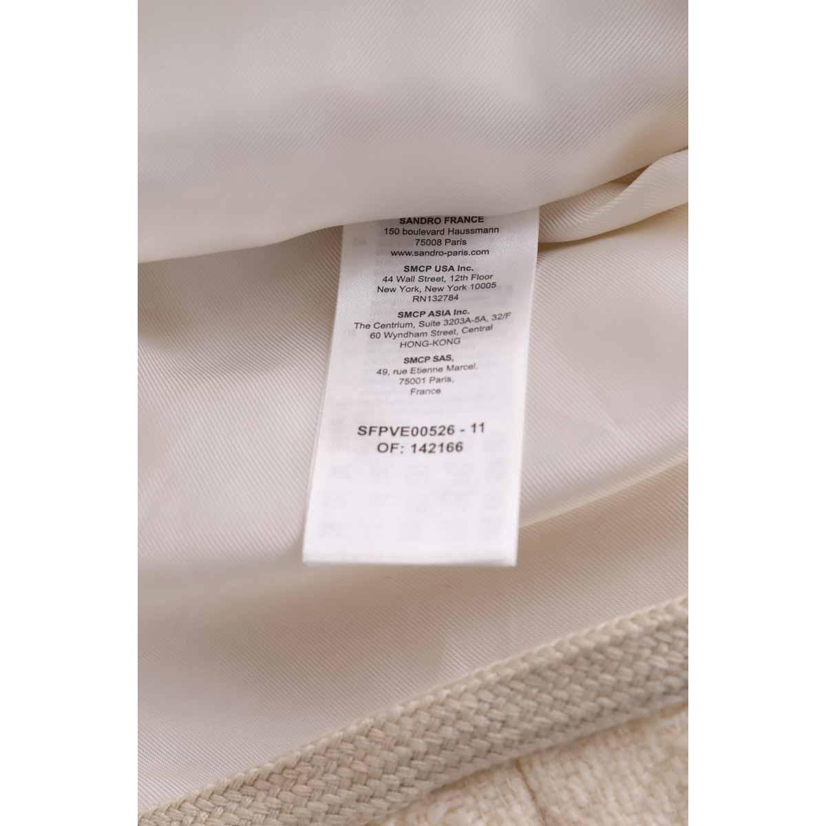 Veste - Très Bon État ecru, SANDRO
