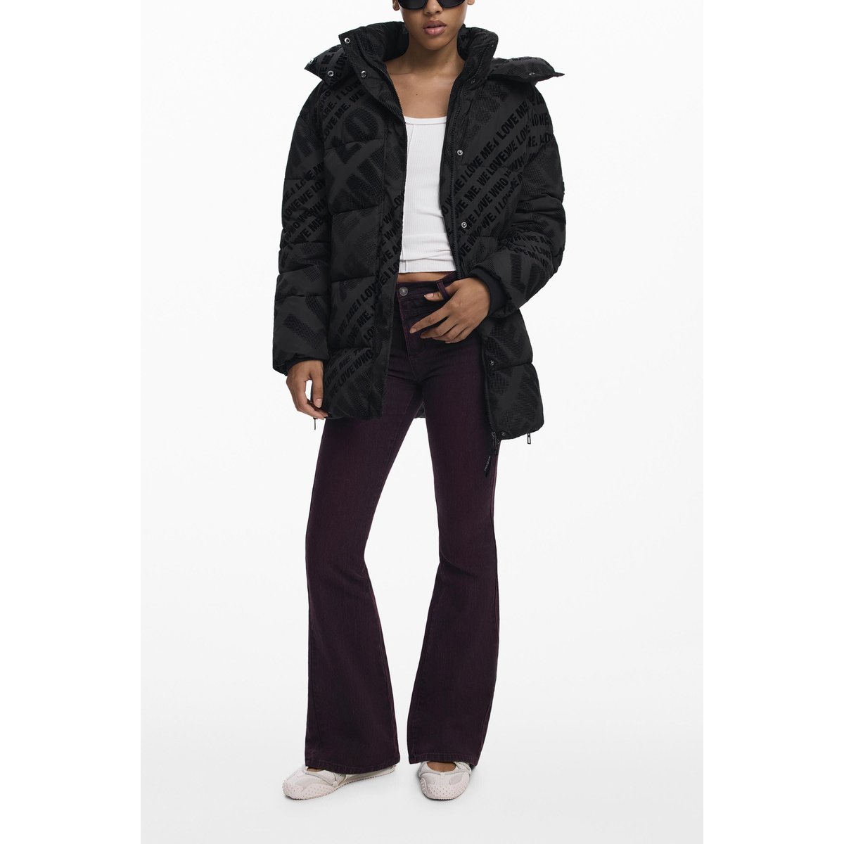 Manteau matelassé doublé noir, DESIGUAL