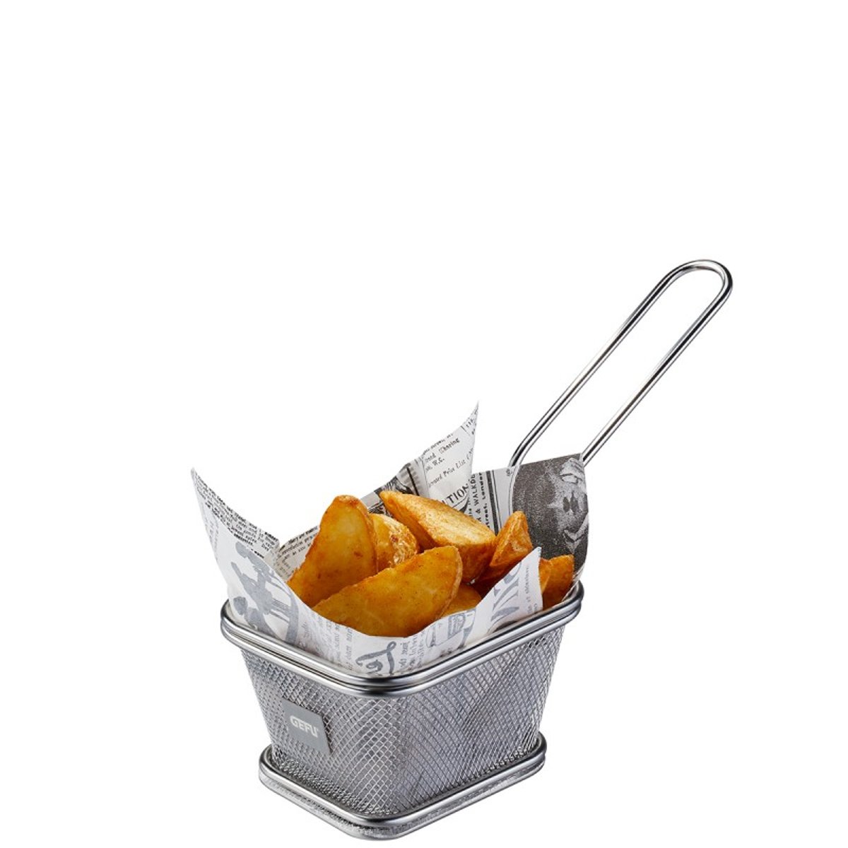 Mini panier de service BBQ, petit argent / métallique, GEFU