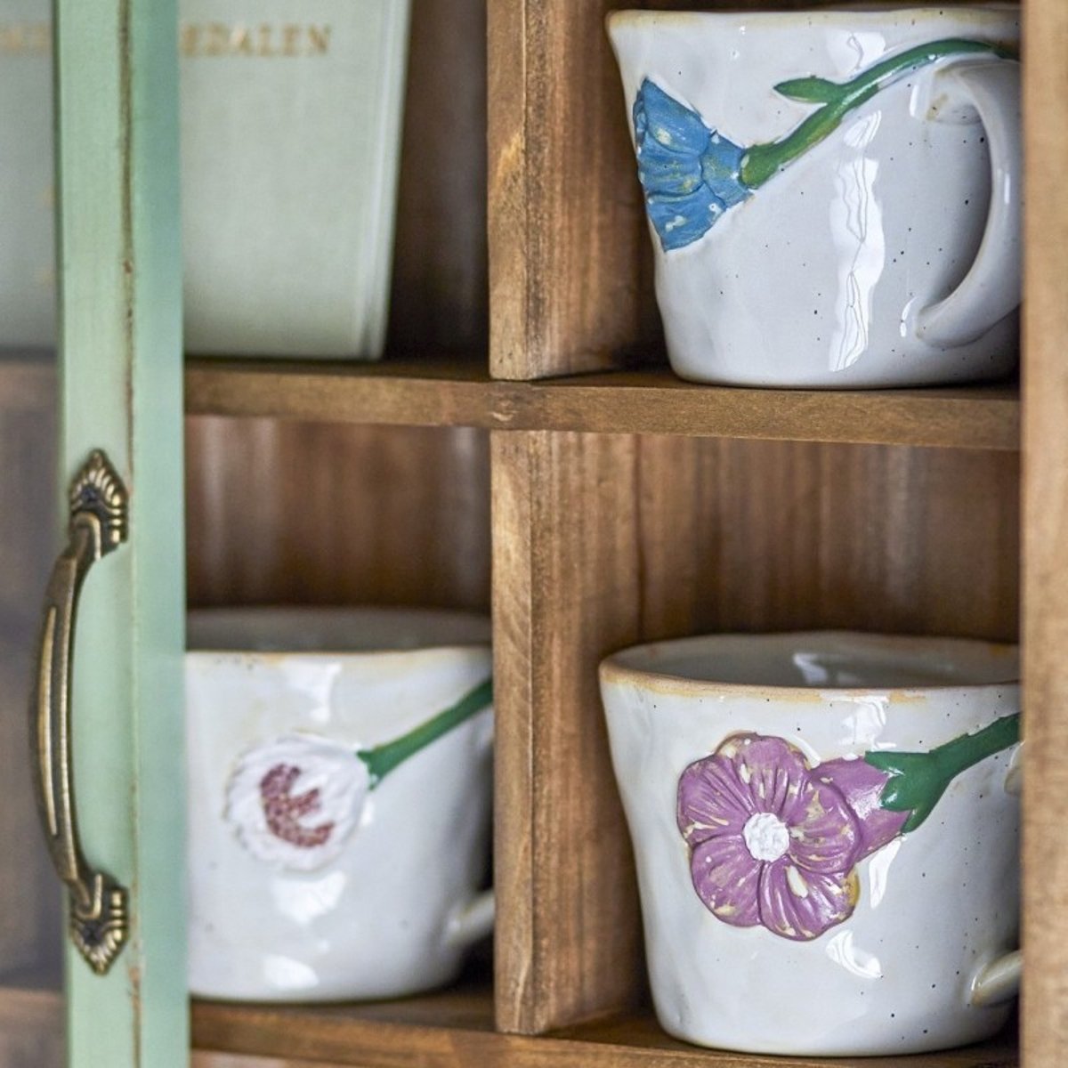Mugs grès fleurs  Loua set de 3 multicolore, BLOOMINGVILLE