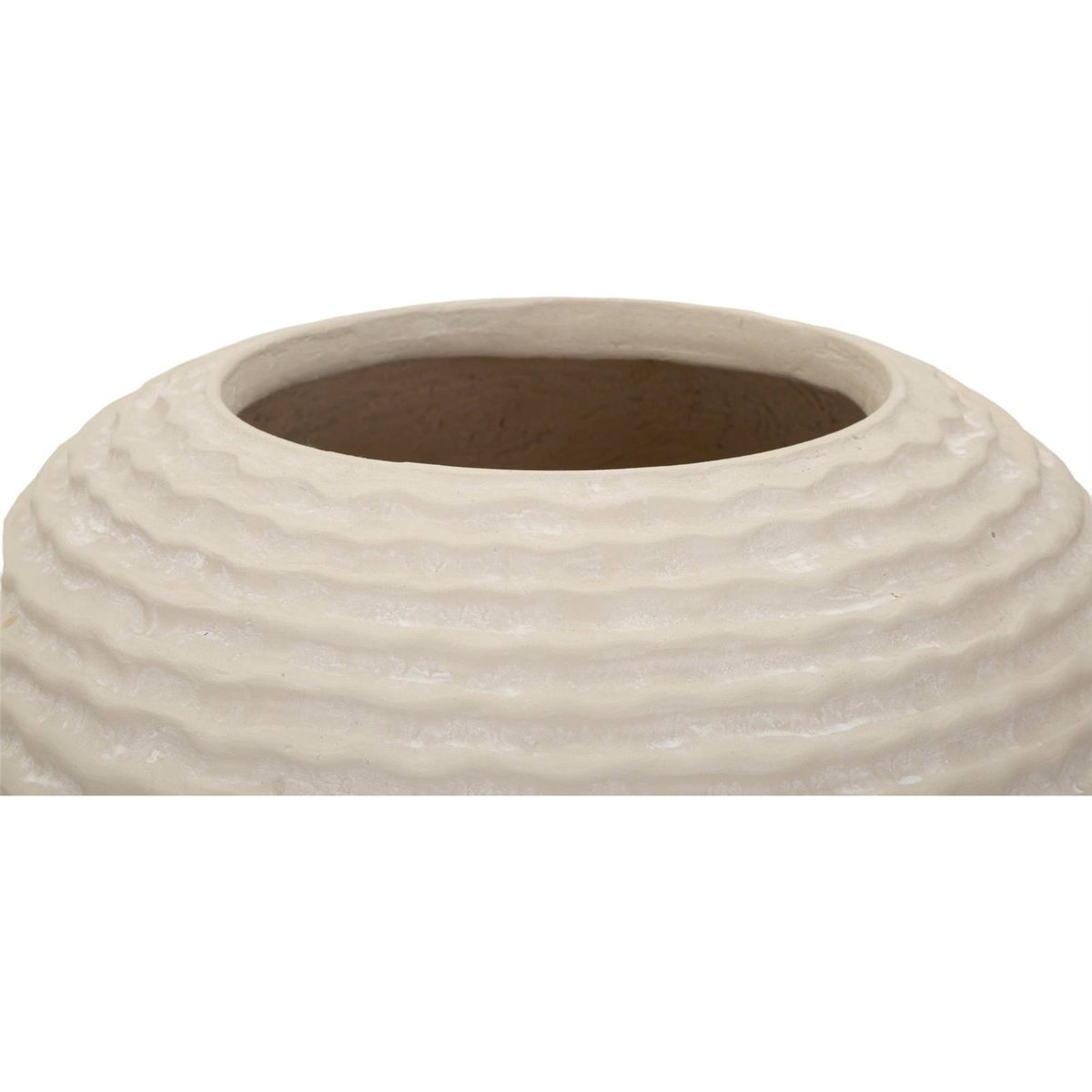 Vase texturé aux lignes verticales MODERN crème, RECOLLECTION