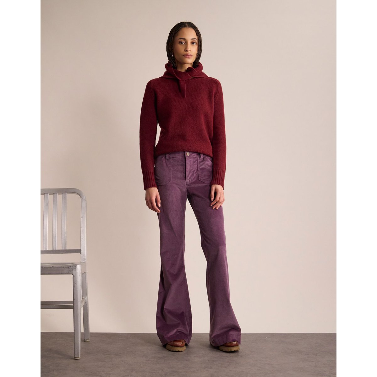 Pantalon Charlyse violet, INES DE LA FRESSANGE PARIS