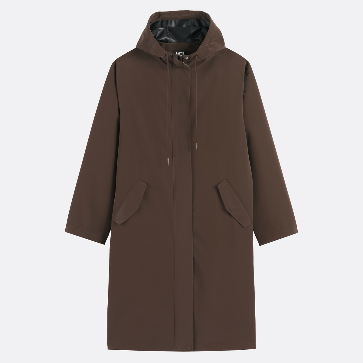 Coupe-vent mi-long à capuche marron, LA REDOUTE COLLECTIONS