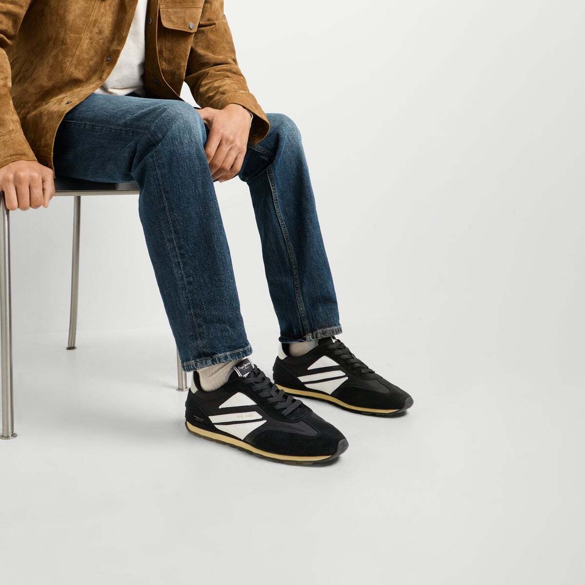 Jason - Baskets De Running Rétro noir, PEPE JEANS