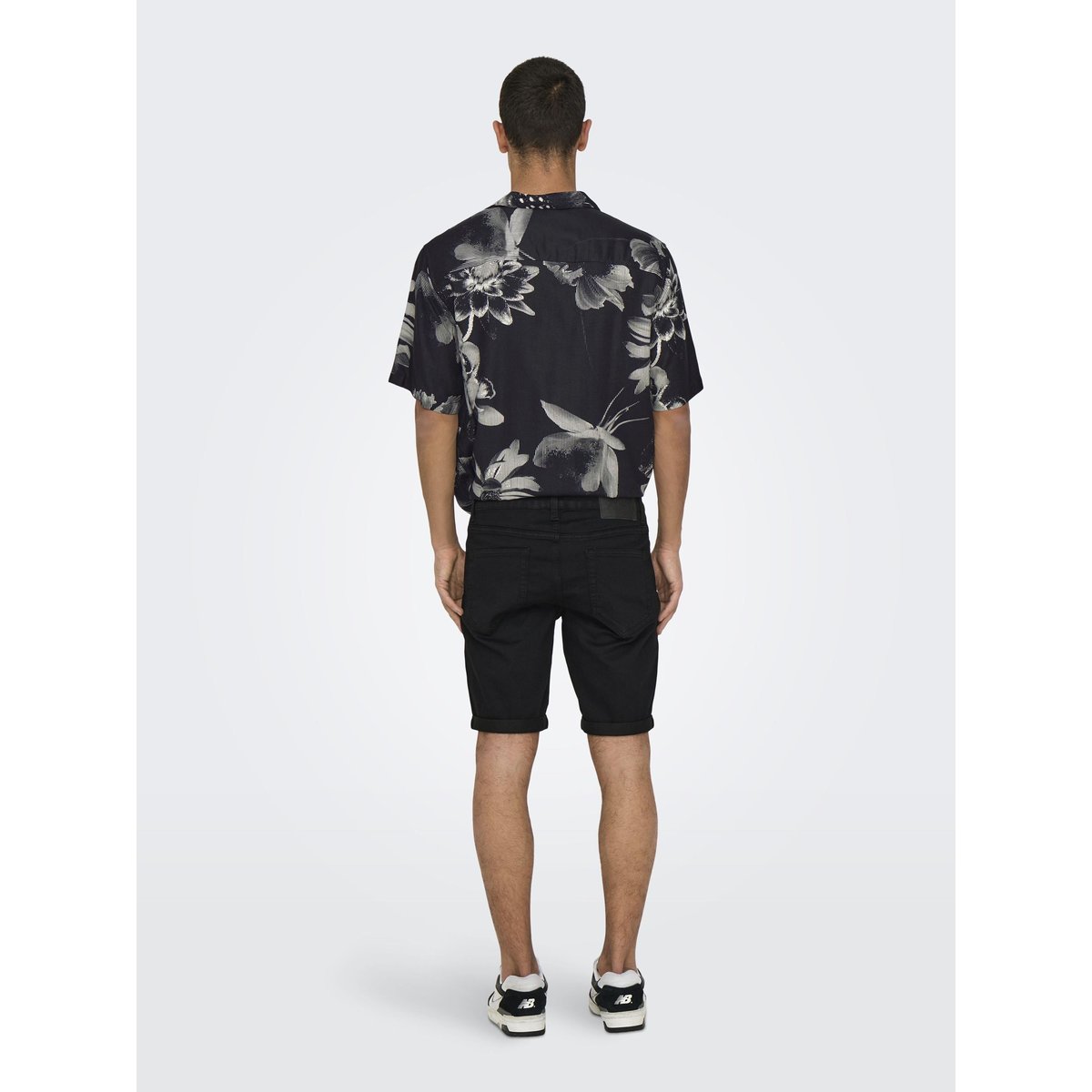 Short En Denim black denim 1, ONLY & SONS