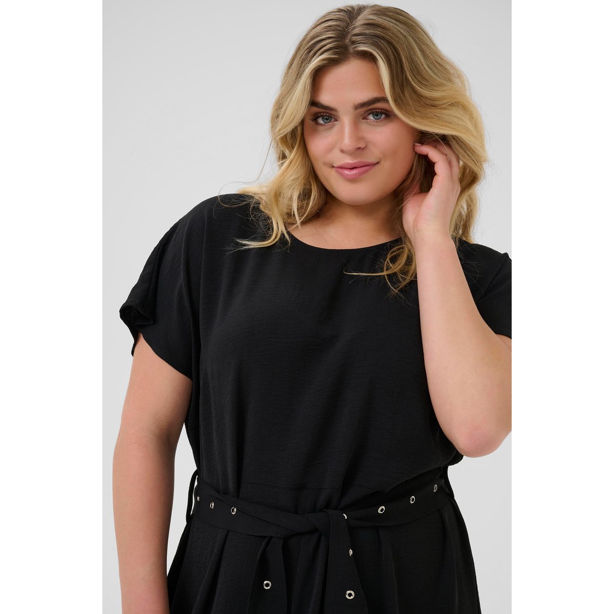 Robe noir black deep, KAFFE CURVE