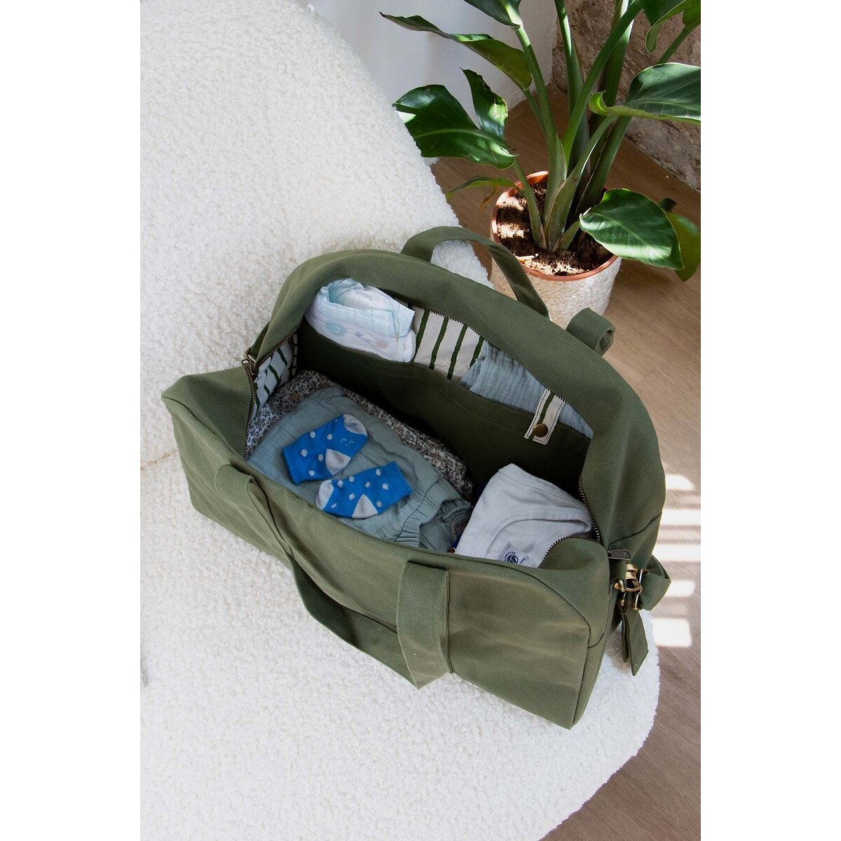 Borsa fasciatoio, BASILE verde oliva, HINDBAG