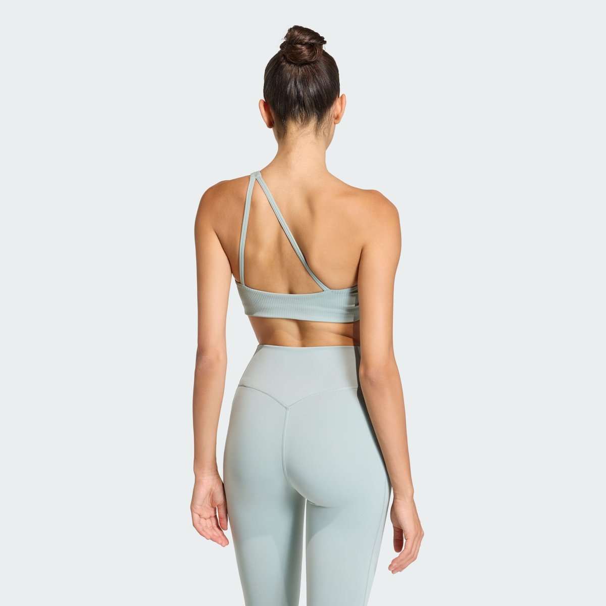 Brassière De Training Asymétrique Côtelée Optime Maintien Léger Brassière De Training Asymétrique Côtelée Optime Maintien Léger wonder sage, adidas Performance