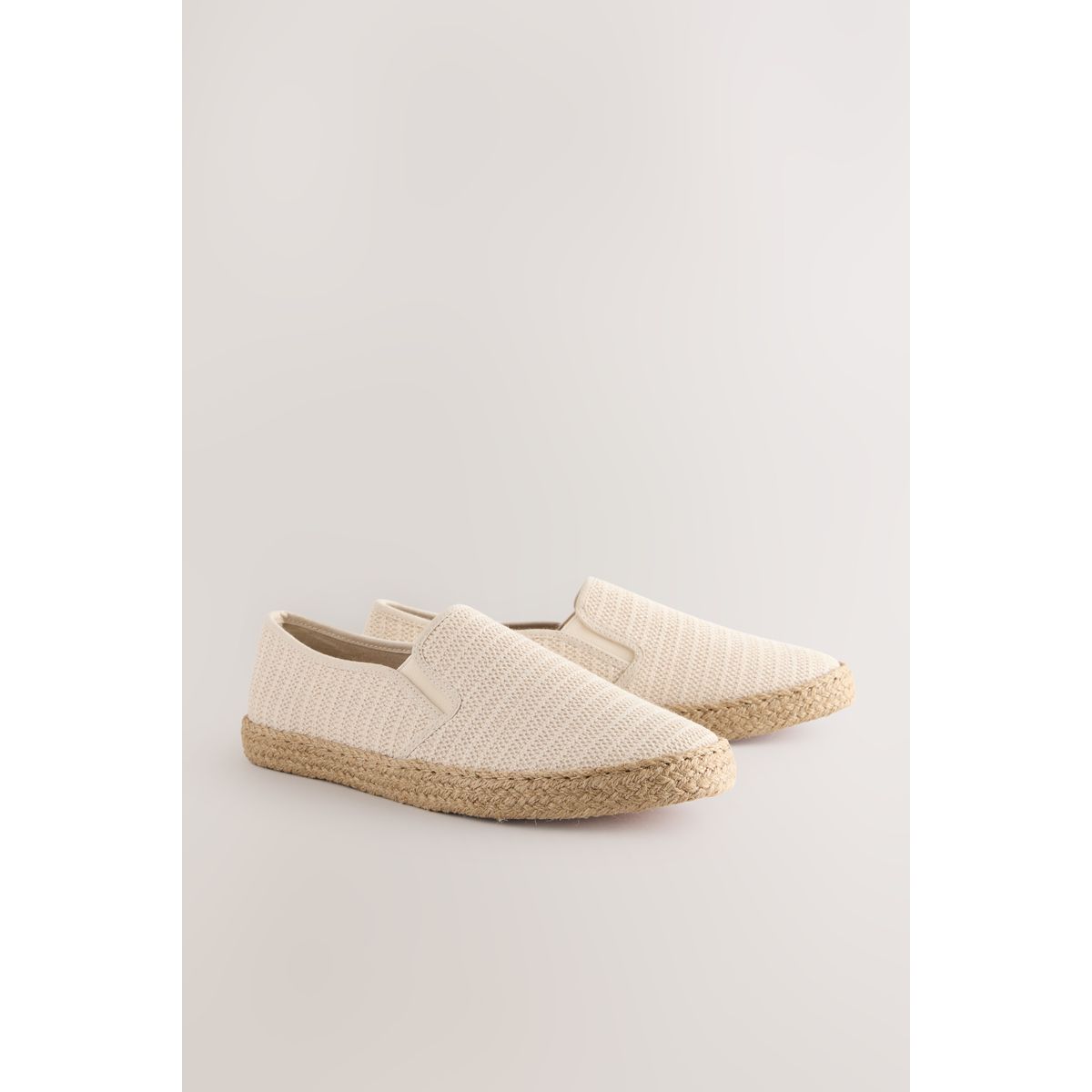 Espadrilles en toile à enfiler naturel, NEXT