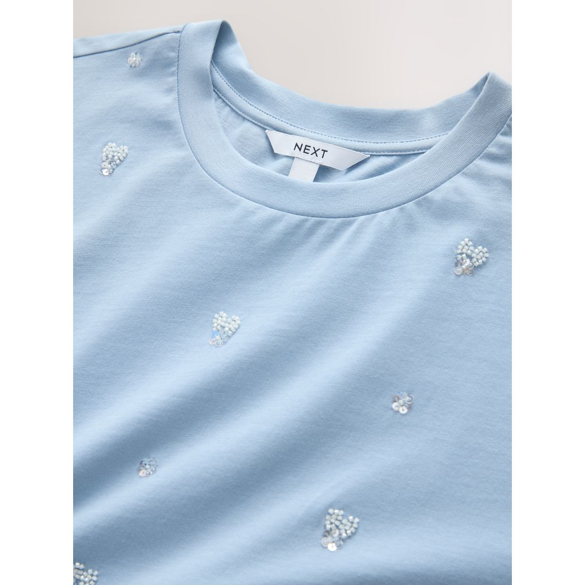 T-shirt à manches courtes cachemire bleu, NEXT