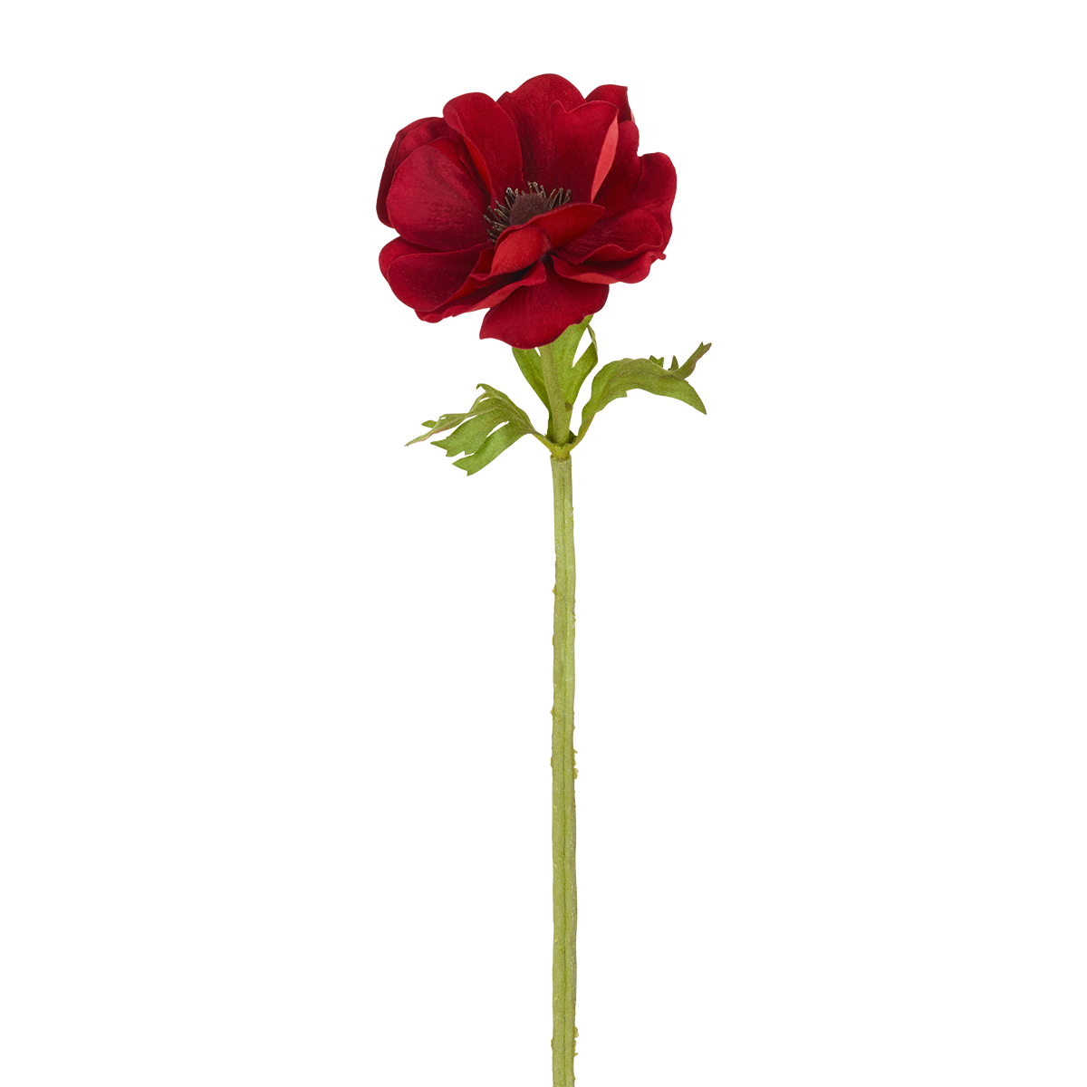 Tige d'anémone artificielle H35 rouge, SIA DECO