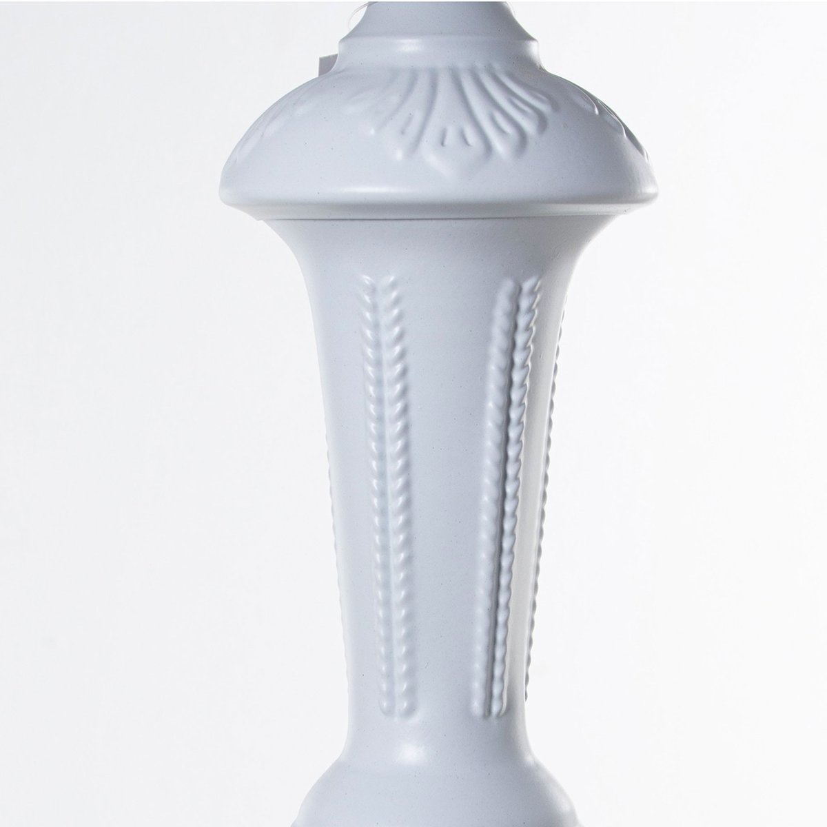Lampadaire classique blanc métal 38x38x155cm blanc, WADIGA