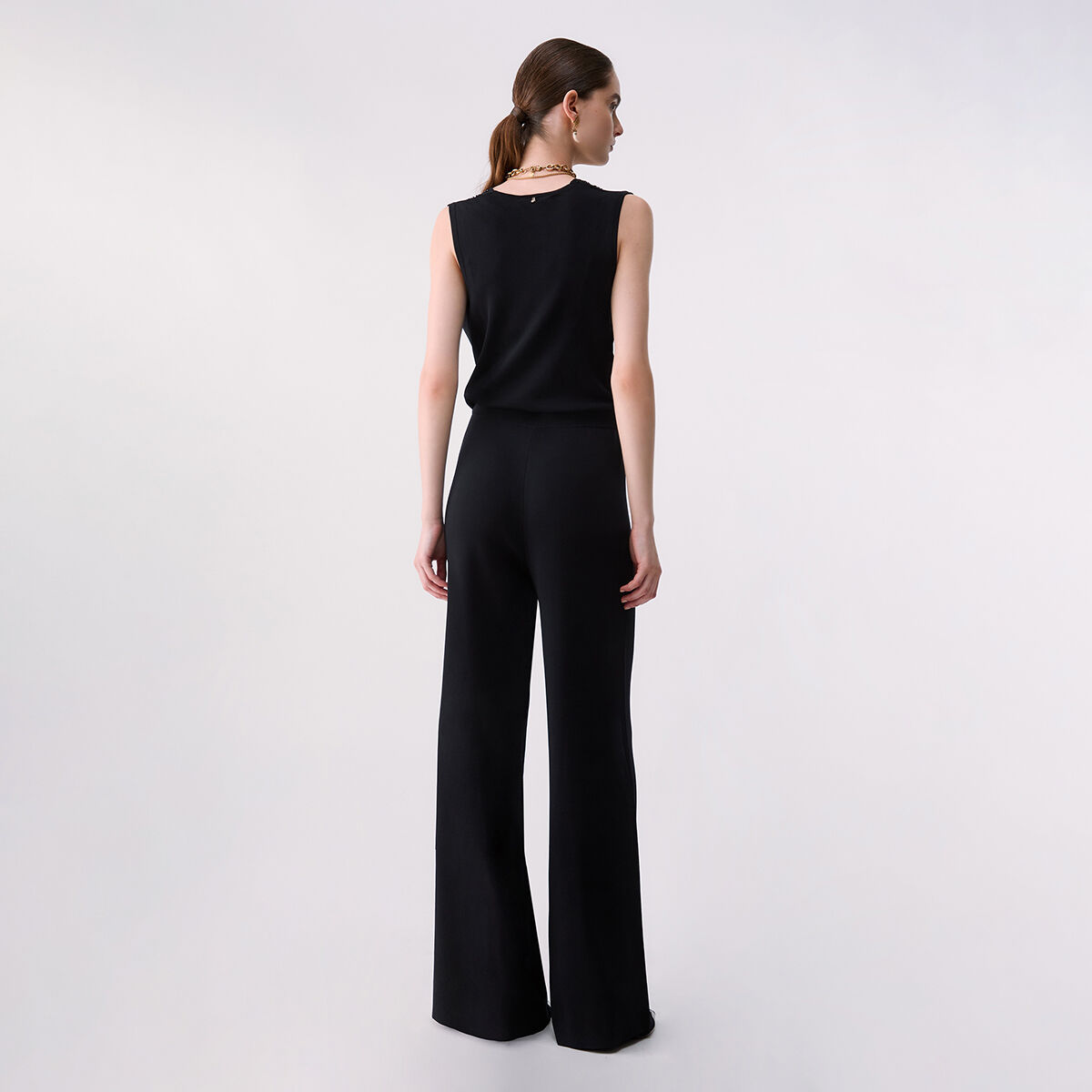 Combinaison longue en maille noir, LIU JO