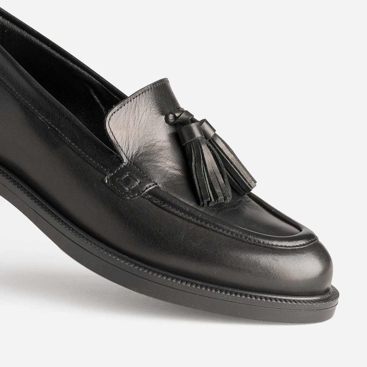 Mocassin en cuir GENA noir, ERAM