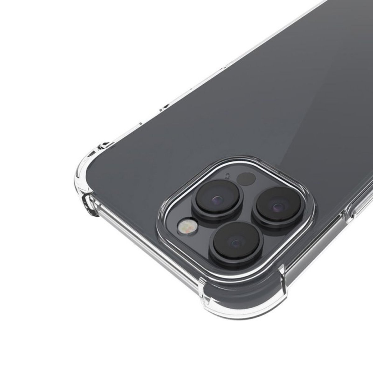 Coque iPhone 15 Pro antichoc + 2 vitres transparent, EVETANE
