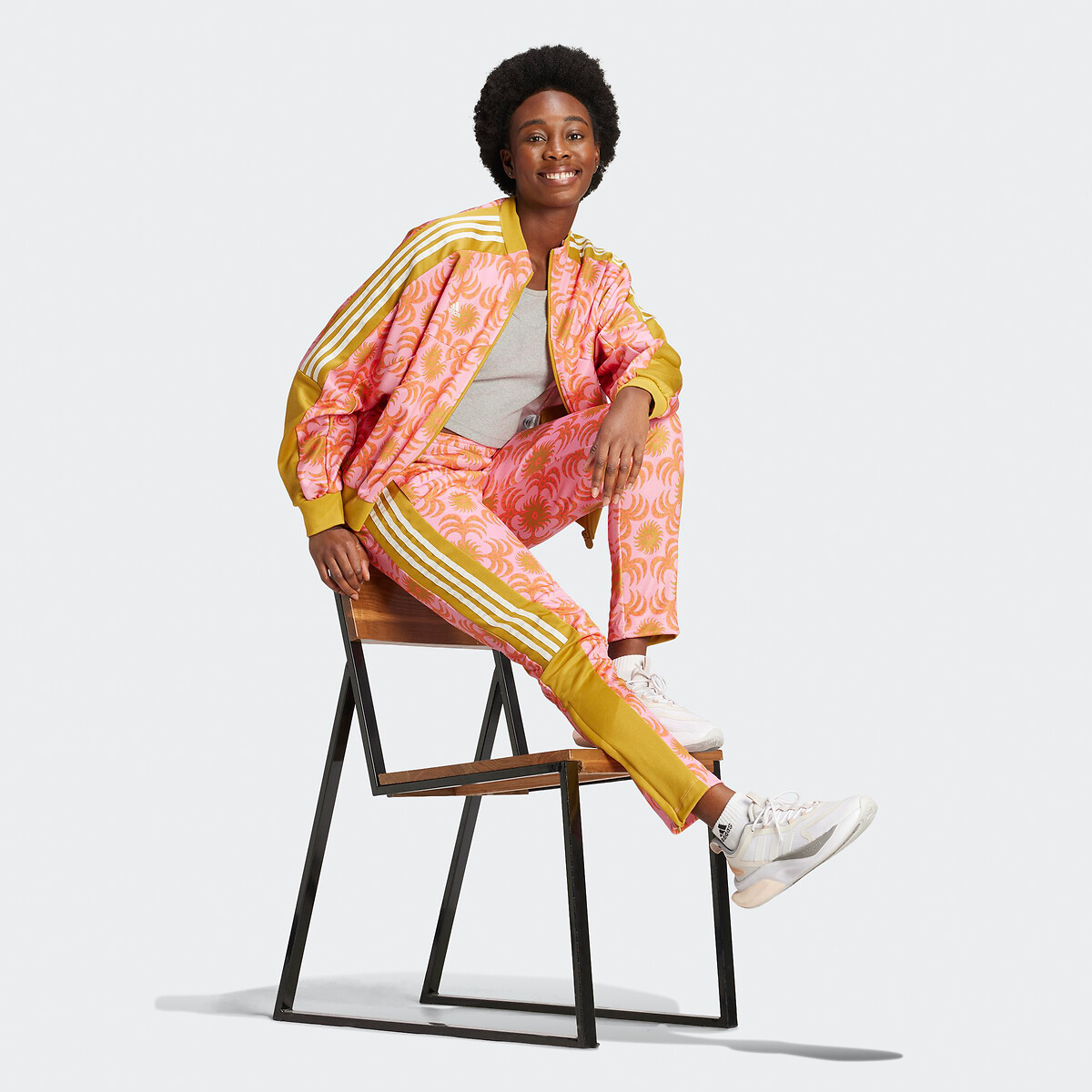 Pantalon de jogging graphique Farm Rio imprimé fond rose, ADIDAS SPORTSWEAR