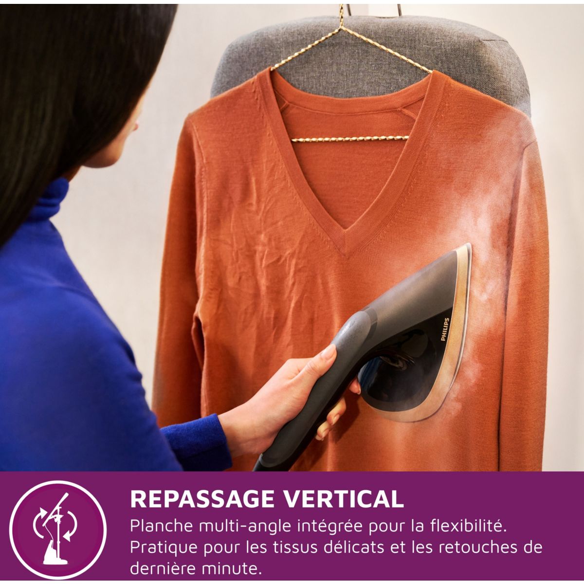Défroisseur vapeur AIS8540/80 défroisseur All-in-one couleur unique, PHILIPS