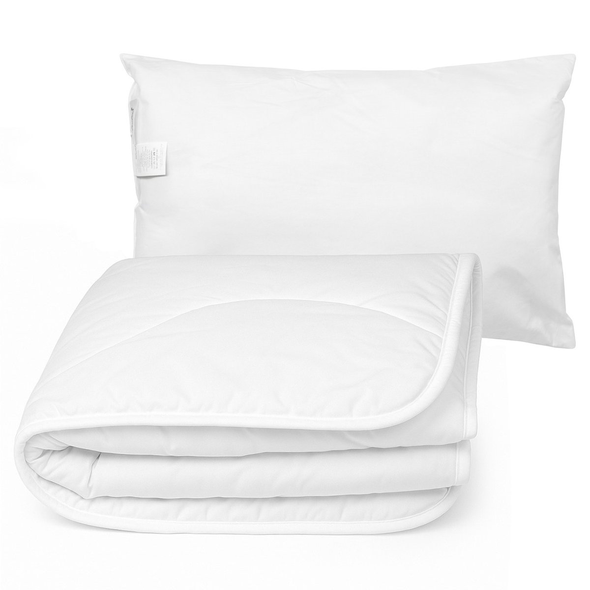 Couette et Oreiller coton bio, fabriqué en France MAISON SEVIRA blanc, SEVIRA KIDS