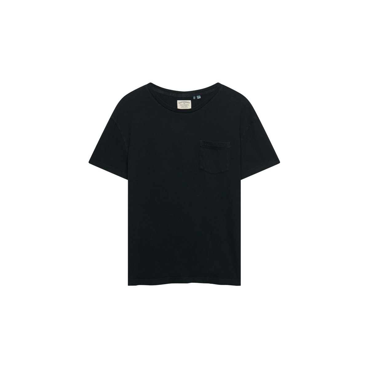 T-shirt Classic Pocket Coupe Décontractée noir de jais, SUPERDRY