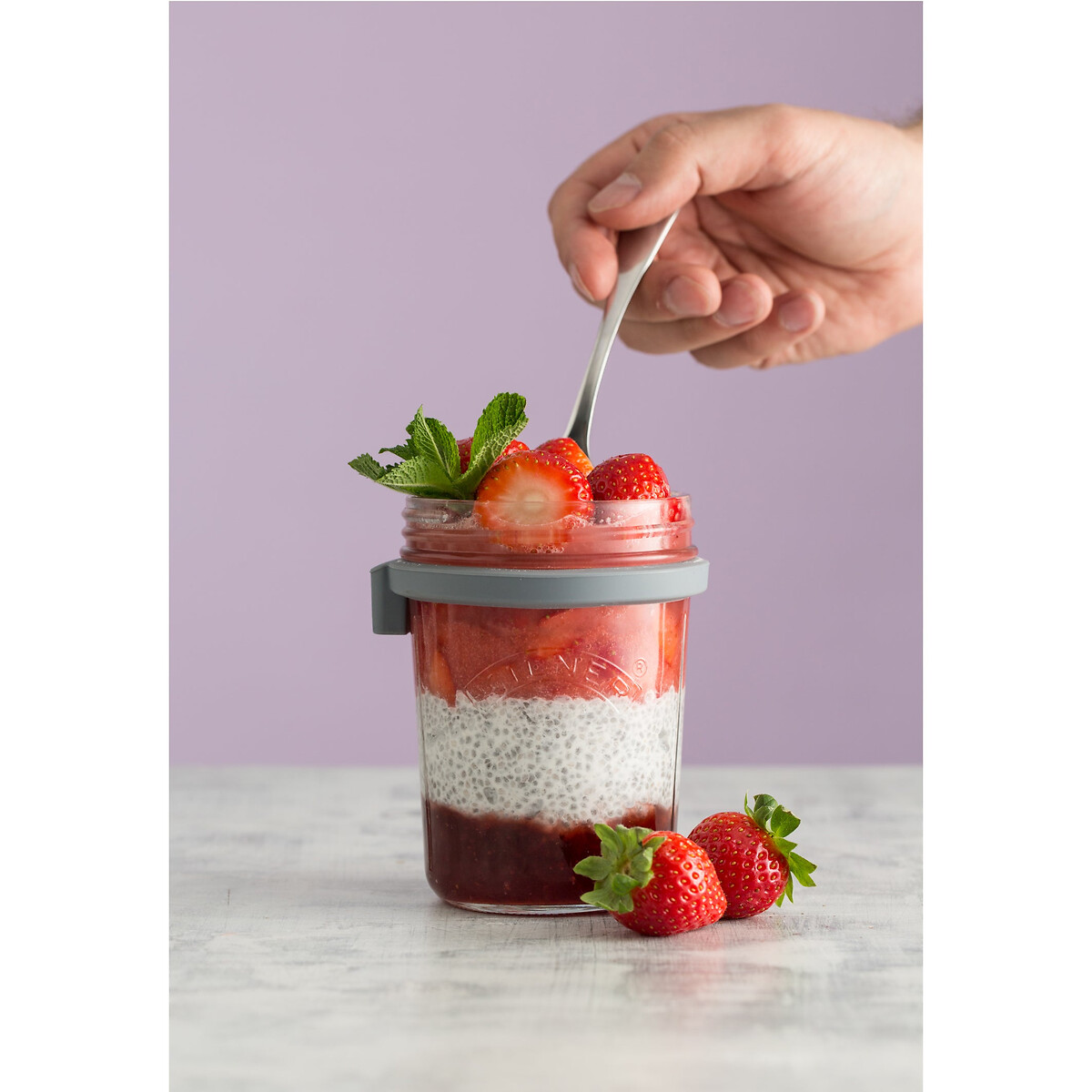 Breakfast Jar Set glass, KILNER