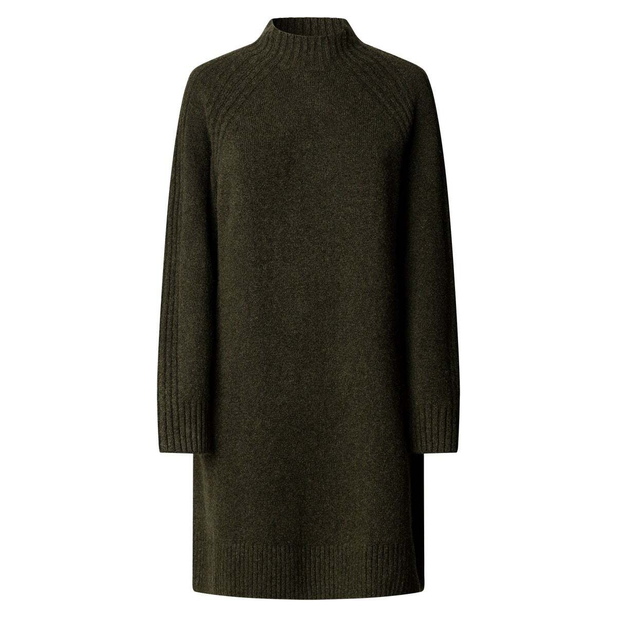 Robe Courte En Maille vert kaki, PEPE JEANS