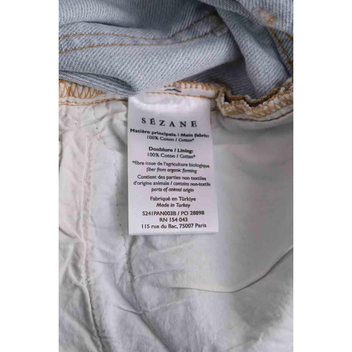 Jean droit - Très Bon État bleu, SEZANE