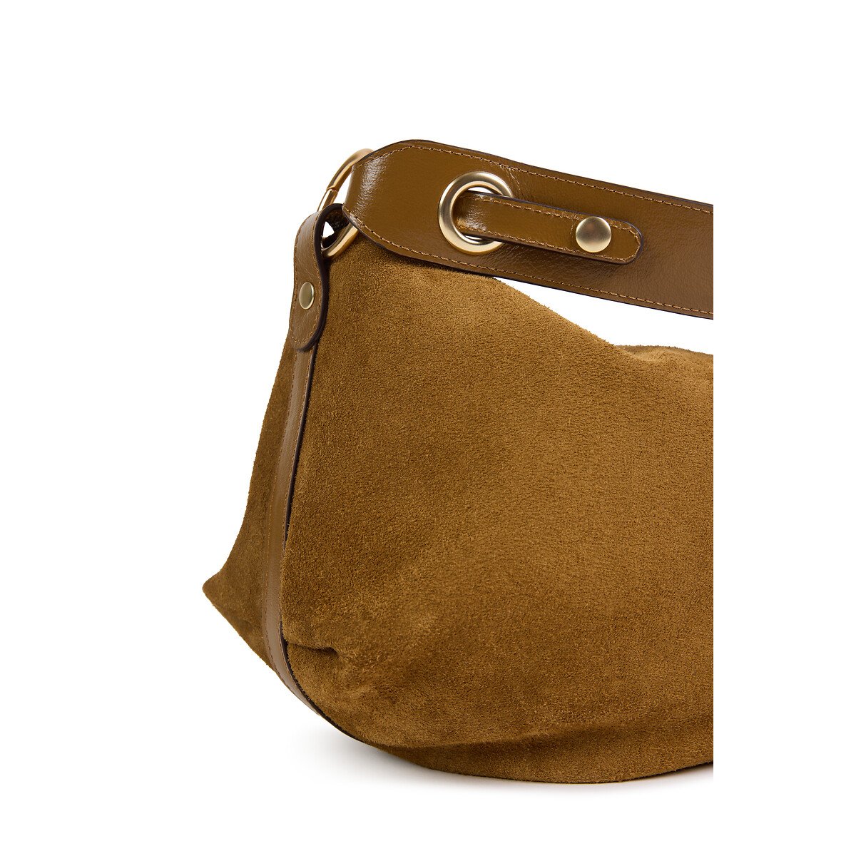 Sac besace en cuir suède, HERA tabac, NAT & NIN