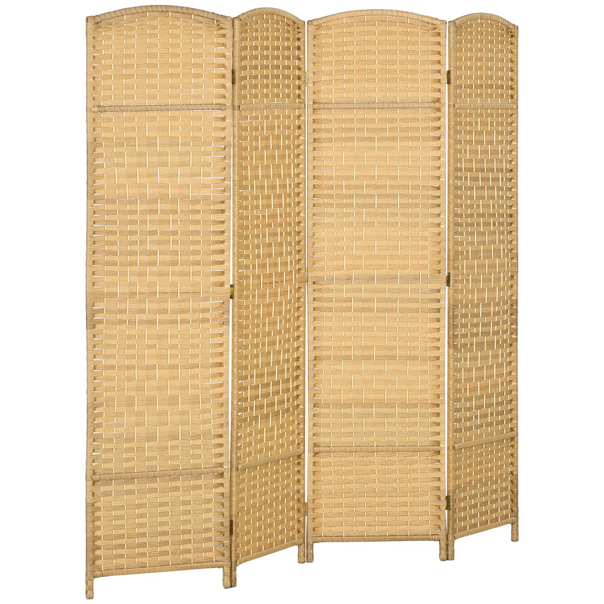 Cloison de séparation Polypropylène Bois beige, HOMCOM