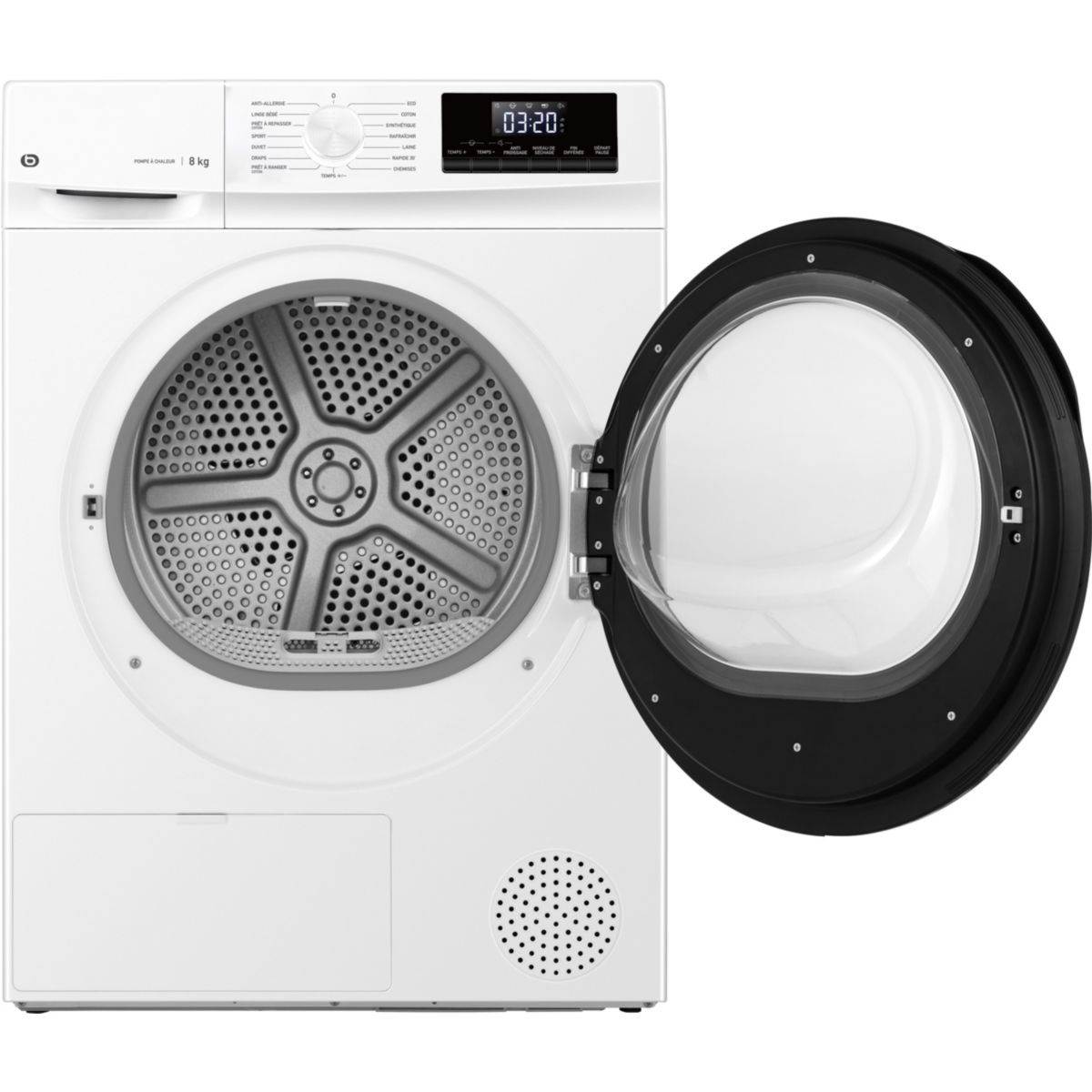 Sèche linge pompe à chaleur ESLHP8-4b couleur unique, ESSENTIEL B