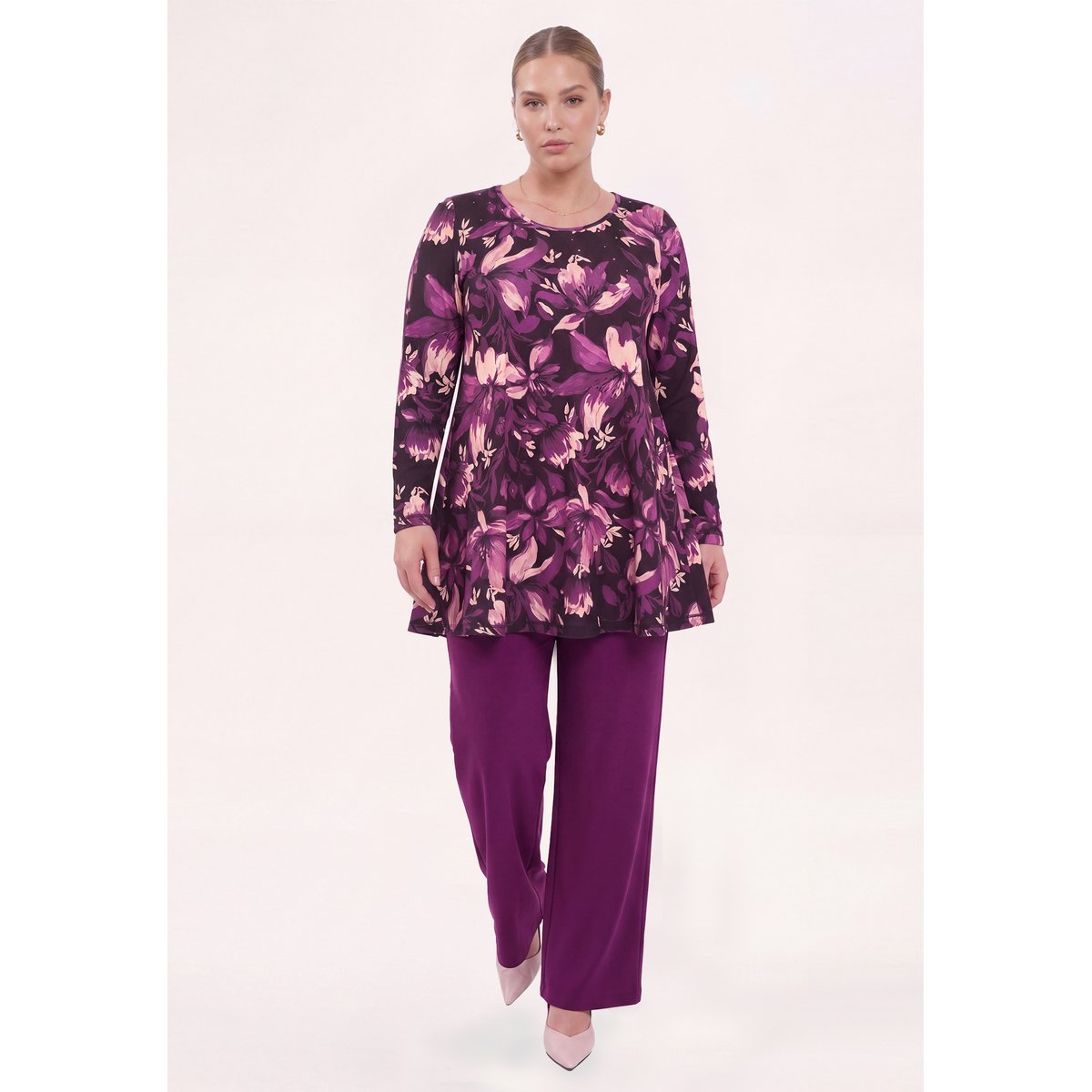 Tunique avec manches longues violet, YOEK