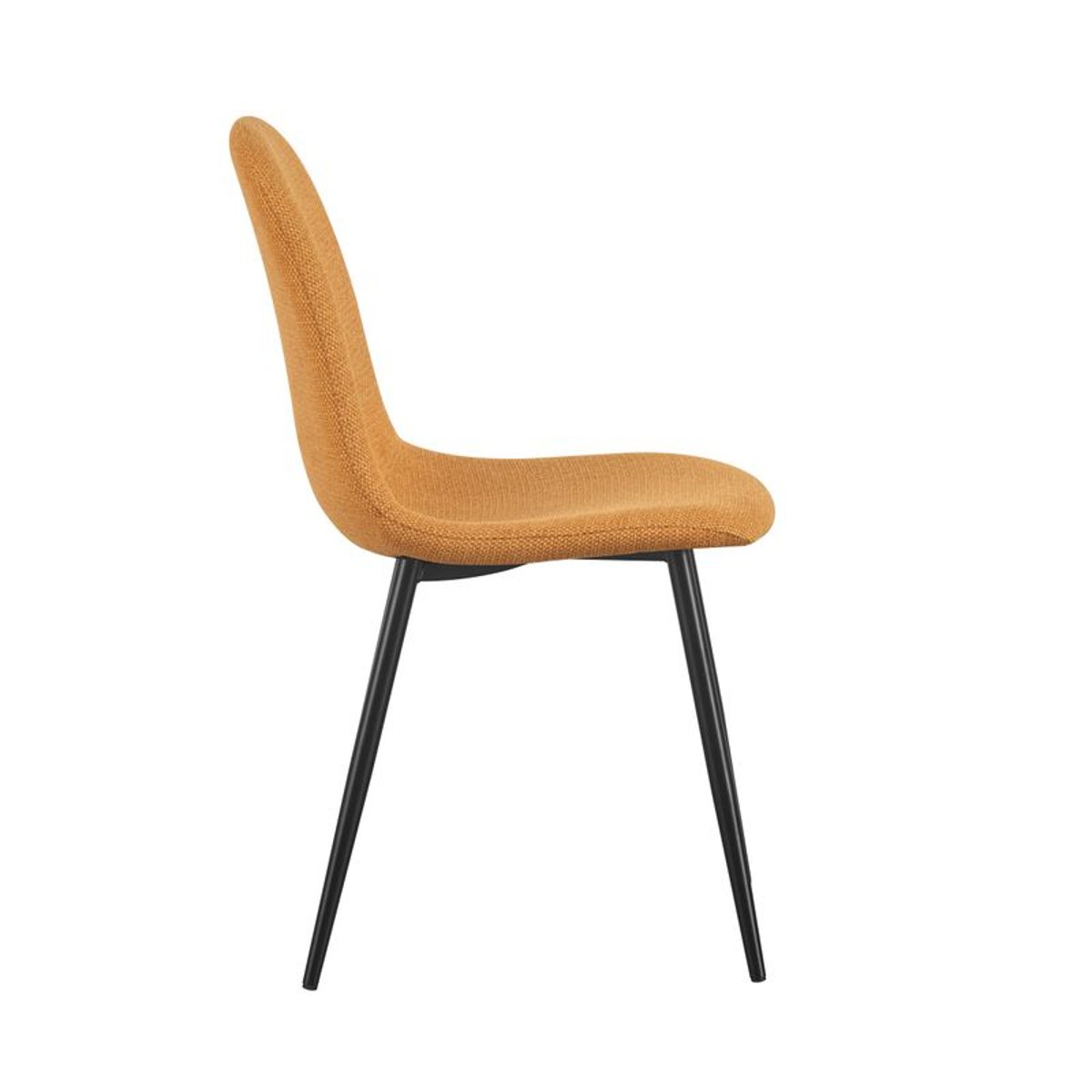 Chaise repas tissu écru moutarde, ZAGO