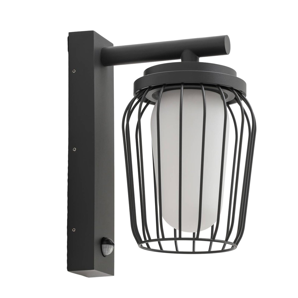 Applique extérieure en aluminium moderne anthracite, LUCANDE