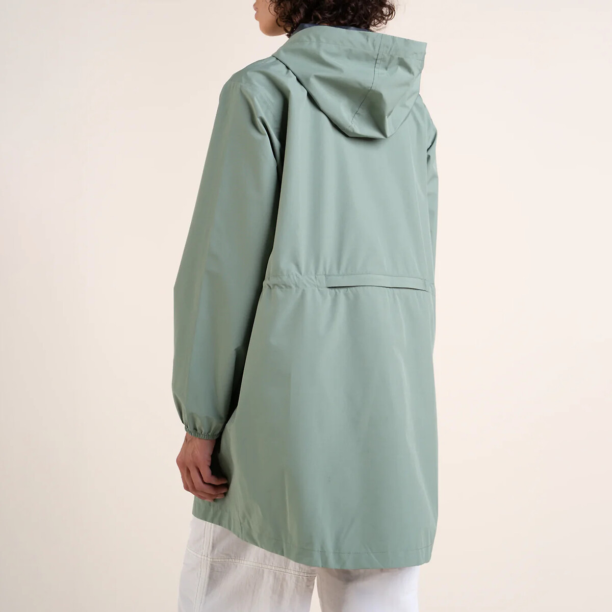 Halblange Regenjacke Amelot, Reissverschluss hellgrün, FLOTTE