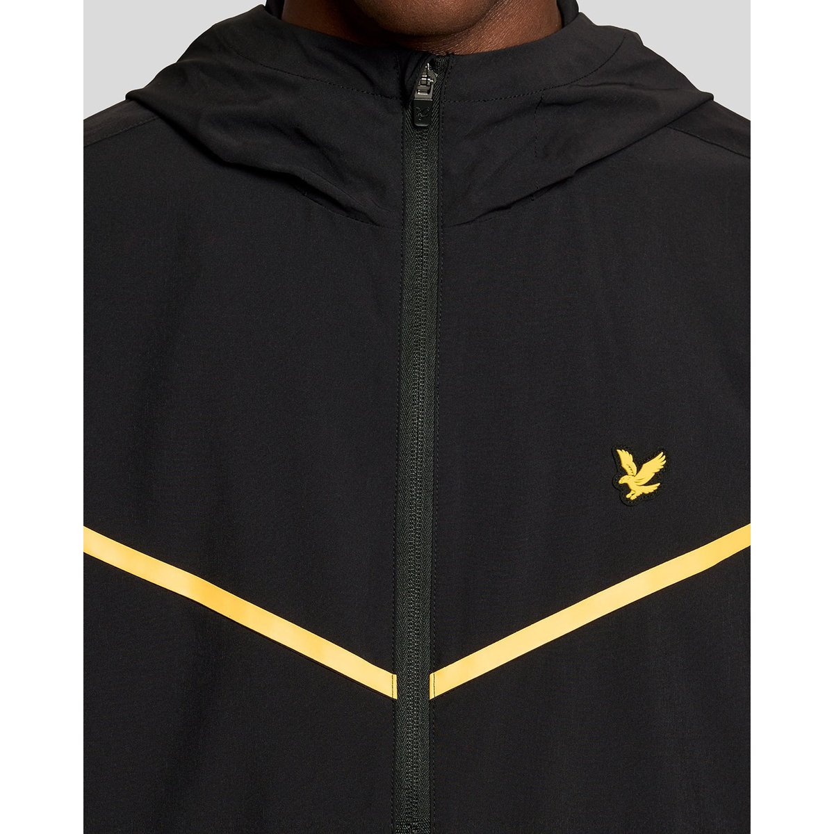 Veste Sports à rayures de survêtement noir jais, LYLE & SCOTT