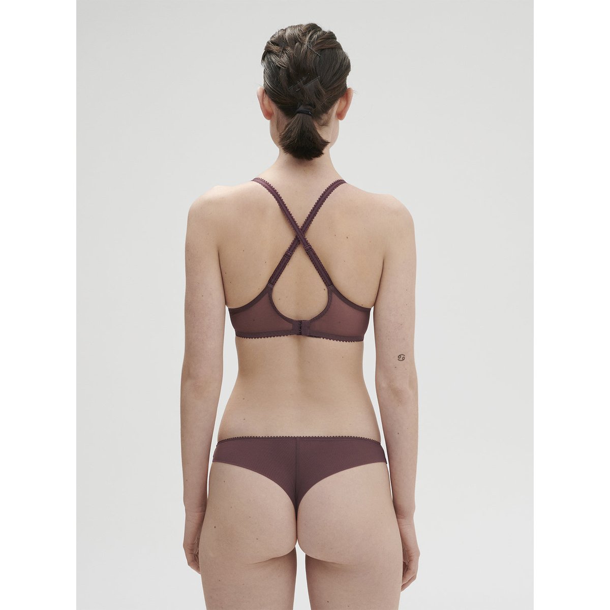 Soutien-gorge décolleté carré en spacer 3D, EMBLÈME marron, SIMONE PERELE
