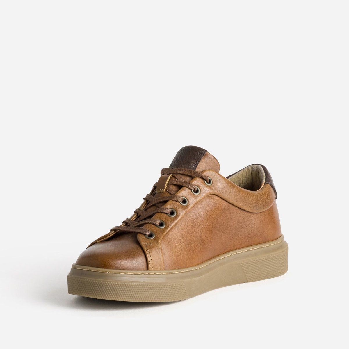 Basket en cuir PHILIPP camel, ERAM