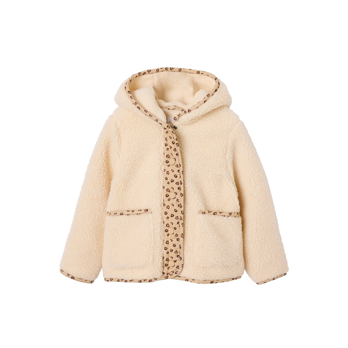 Veste à capuche vanille, VERTBAUDET