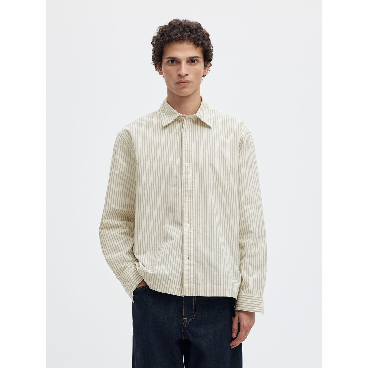 Surchemise gris - pure cashmere1, SELECTED