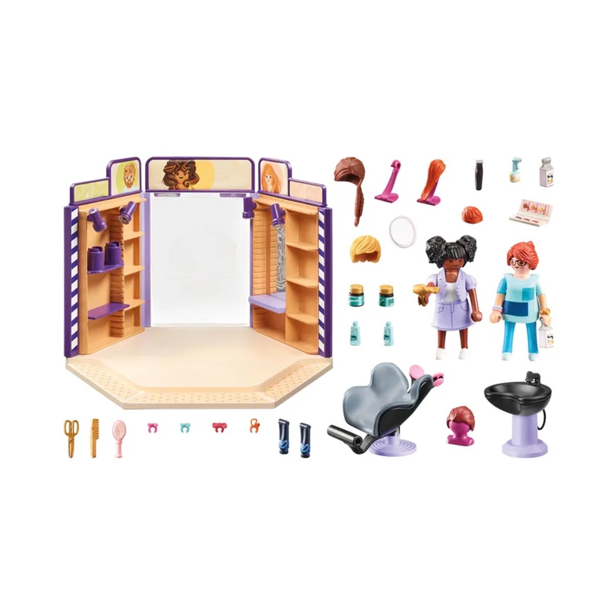 Salon de coiffure multicolore, PLAYMOBIL
