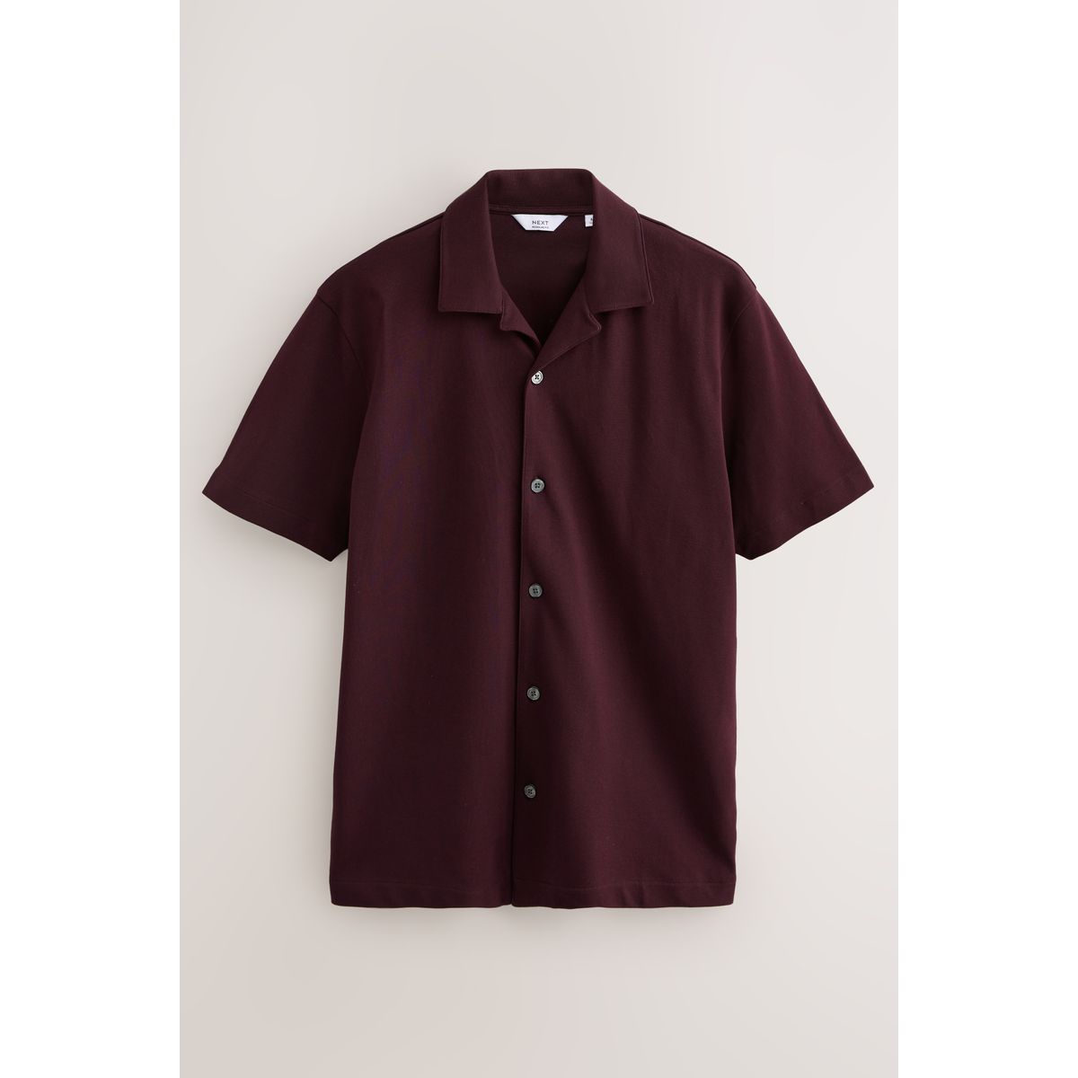Chemise à manches courtes en piqué, lot de 3 rouge bordeaux/bleu marine/vert olive, NEXT