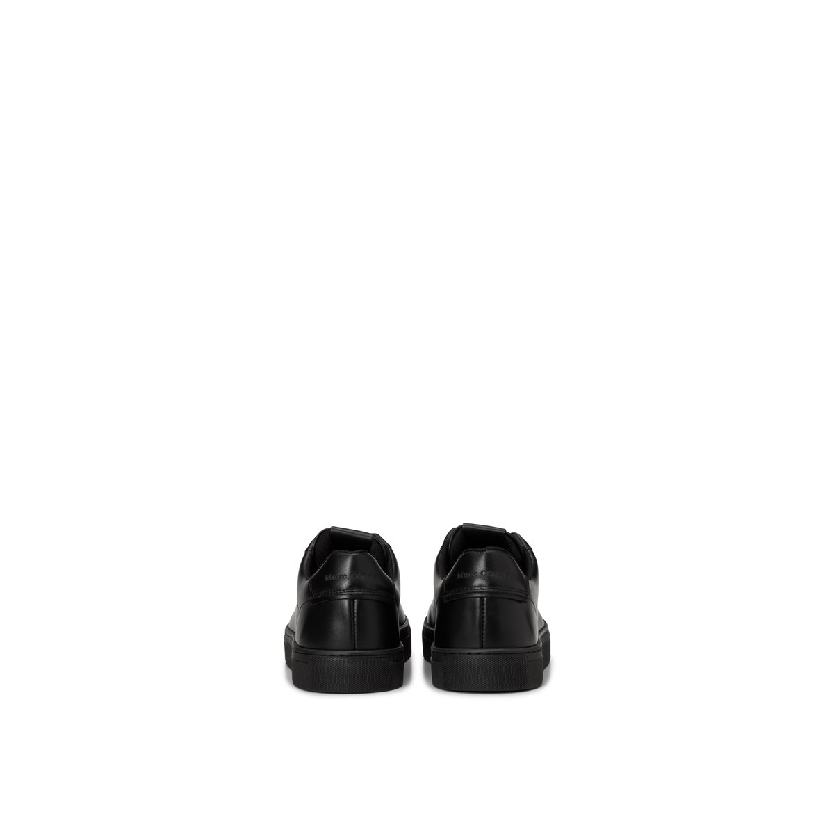 Baskets à semelles Cupsohlen, modèle Agar en cuir nappa lisse noir, MARC O'POLO
