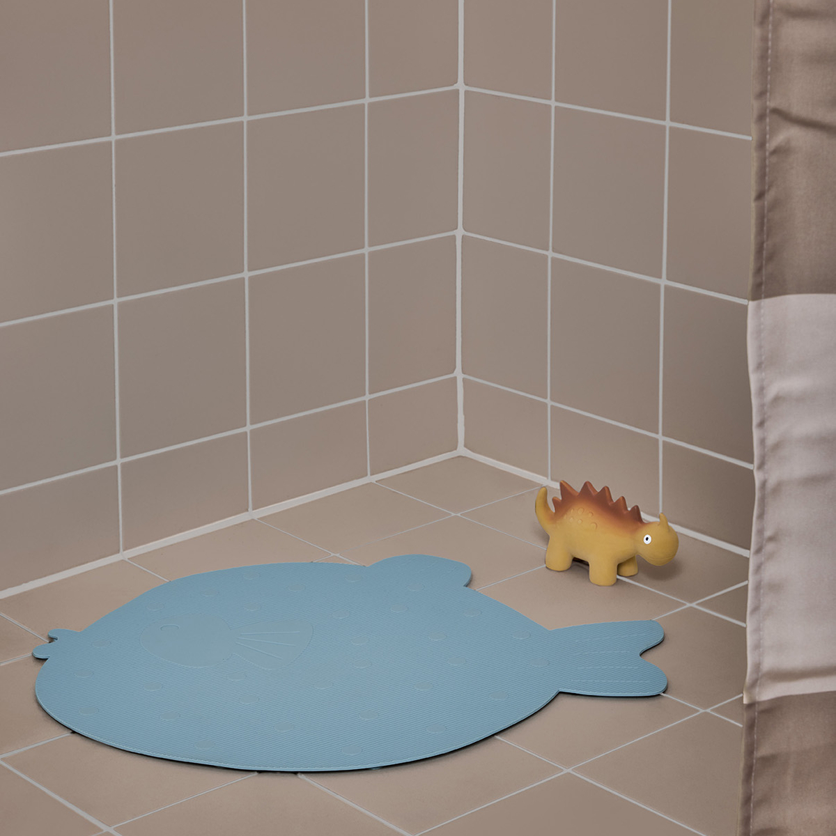 Tapis de bain en silicone MINI bleu, OYOY LIVING DESIGN